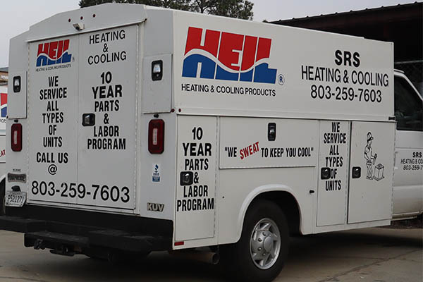 SRS Heating & Cooling Supply Truck
